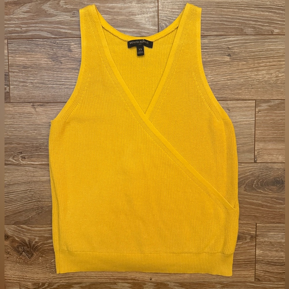 Banana Republic Mustard Knit Tank Top